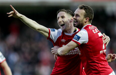 Saints get the better of Shamrock Rovers after O'Brien sending off