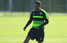 After 18 months out and 10 operations, Cazorla returns to Arsenal training