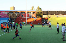 An expedition to Leo Messi's hometown teaching Argentine children the traditions of gaelic games