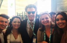 Will Ferrell is hanging out in Lisbon for the Eurovision and bumped into Ireland's backing singers