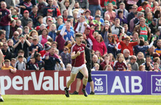 Late Heaney goal secures victory in Connacht for Galway against 14-man Mayo