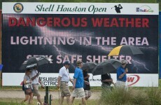 Houston, we have a problem: McDowell five back as rain stops play