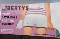 'Just plain offensive': Donegal nightclub removes billboard of female golfer following outcry
