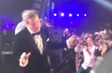 John Travolta joined 50 Cent on stage and danced in a very typical dad fashion