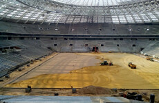 An Irish-owned firm has bagged the contract to install and maintain the World Cup final pitch