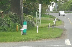 Families of those who died in road accidents 'upset' at placing of white crosses in Donegal