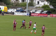 Watch: Cabinteely score utterly bizarre goal against Galway United
