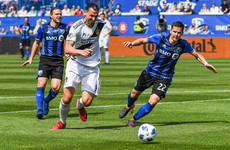 Ibrahimovic sent off for slapping opponent but Galaxy halt losing run