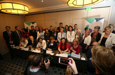 Simon Harris heckled by anti-abortion campaigner at large Yes event