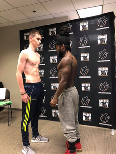 Monaghan's Aaron McKenna weighs in for 4th pro bout at Sugar Ray Leonard fight night