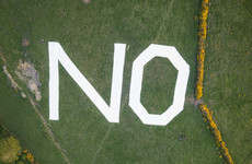 Giant 'No' sign removed from Dublin Mountains, says pro-life group