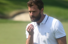 Jamie Dornan had a mare during a celebrity golf tournament yesterday