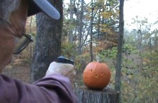 Video: How to carve a pumpkin... with a gun