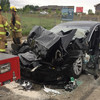 Tesla car, in autopilot mode, speeds up before crashing into parked fire engine