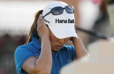 Kim misses one-foot putt for major victory
