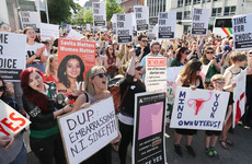 'We're unstoppable': Large crowds protest in Belfast for change to Northern Ireland abortion law