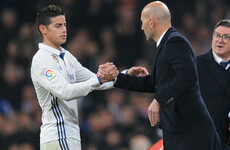 Zidane's Real Madrid exit 'a little bit strange' - James Rodriguez