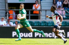 Ireland's speedster Jordan Conroy is lighting up the London 7s with his blistering pace