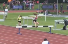Watch: Irish student shows incredible heart to win 1500m steeplechase after crash fall at barrier