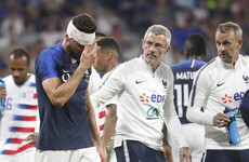 Giroud suffers injury scare just days before the World Cup