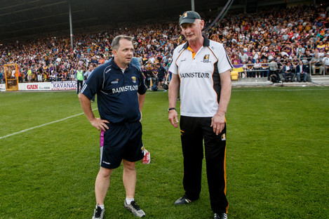 Wexford boss Davy Fitzgerald and Kilkenny manager Brian Cody.
