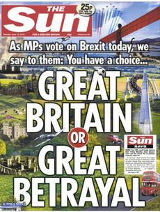 A lot of people are talking about The Sun's front page