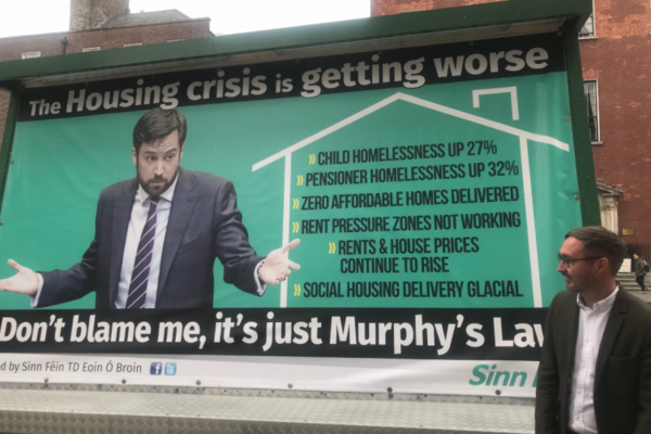 Eoin Vs Eoghan Is Sinn Fein S Housing Billboard Fair Game Or A Pr Stunt - atwhite hat roblox twitter new codes for vehicle