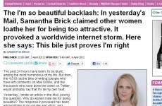 Column: ‘Too beautiful’ Samantha Brick is playing us for fools