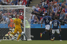 Deflected Pogba effort delivers victory for stuttering French against Australia