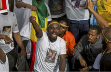 Man tackled to ground after throwing grenade at Ethiopian prime minister