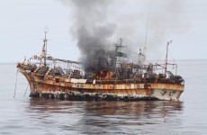 VIDEO: 'Ghost ship' from Japanese tsunami sunk by cannon