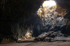 12 children and their football coach trapped for two days in flooded Thai cave