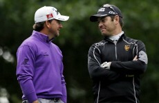 Second round under way at blustery Augusta