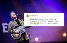 Gavin James shut down a fan on Twitter for calling him rude when he ignored her in Eddie Rocket's