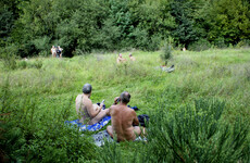 Hundreds of nudists to descend on Paris for a spot of trampolining today