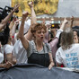 Susan Sarandon was arrested at an anti Trump protest yesterday
