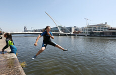 It's going to be roasting again today - but there is the risk of showers