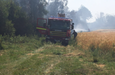 Meath firefighters battle fresh wildfire flare up outside village of Kildalkey