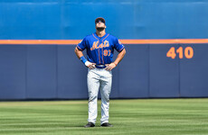 Tim Tebow got bopped in the head by a baseball last night