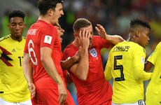 Colombia lucky not to be down to 10 men as Barrios puts the head in on Henderson