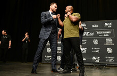UFC 226 headliner allays injury fears after tripping over a speaker at pre-fight press conference