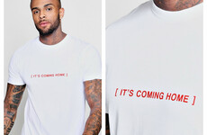 Of course Boohoo have come out with a 'lt's Coming Home' t-shirt for the World Cup