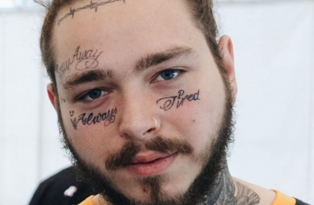 Post Malone said he got his facial tattoos to piss his mam off ... it's ...