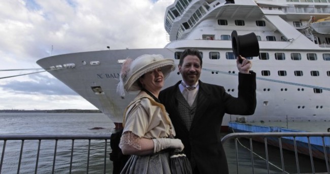In pictures: Passengers from 'Titanic' cruise stop off in Ireland
