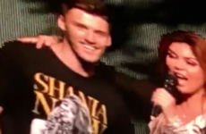 Shania Twain was extremely charmed by an Irish lad who joined her on stage in Philadelphia