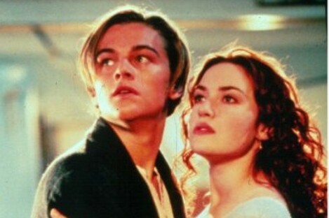 Leo and Kate as Jack and Rose