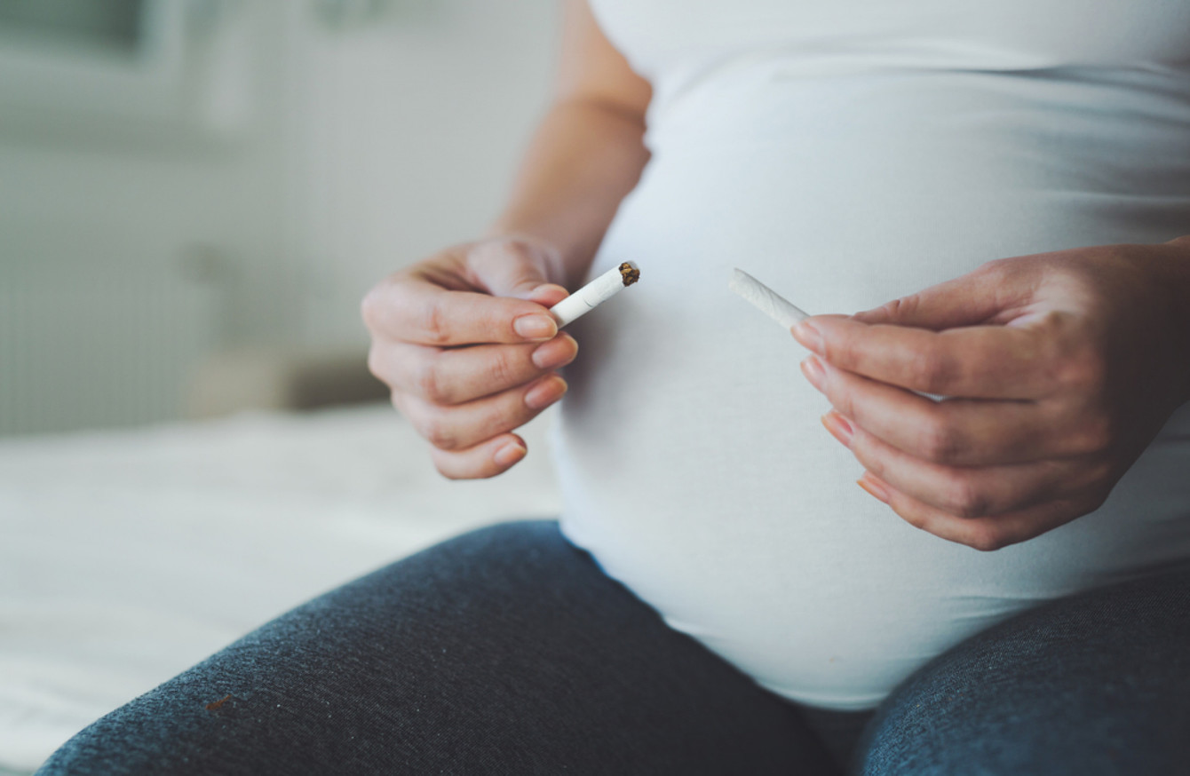 Smoking, vaping or even having nicotine patches during pregnancy may increase the risk ...