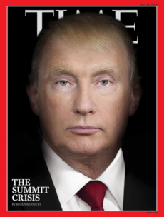 Putin and Trump morph into one on Time front cover as world continues to react to Helsinki summit