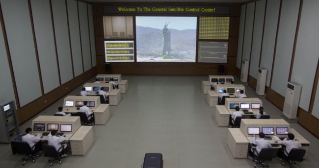 In pictures: Welcome to the North Korean space control centre!