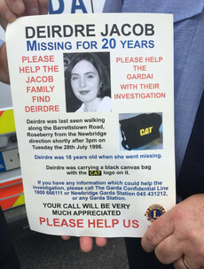 'Get it off your mind': 20 years on, family of Deirdre Jacob plead for 'vital' information